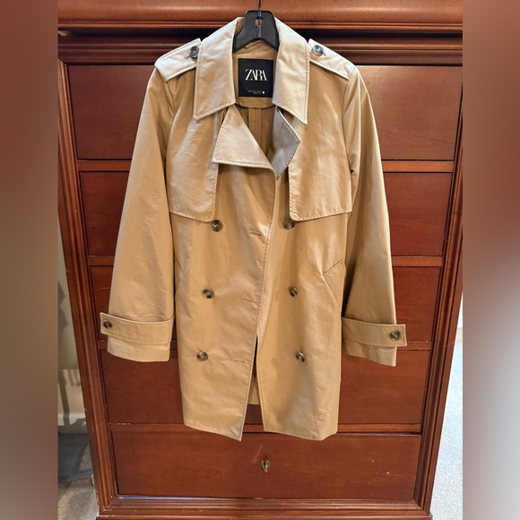 Zara Classic Beige Trench Coat - Picture 3 of 5